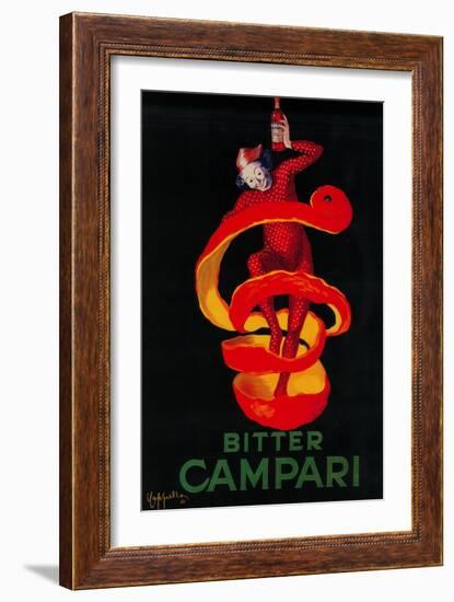 Bitter Campari Vintage Poster - Europe-Lantern Press-Framed Art Print