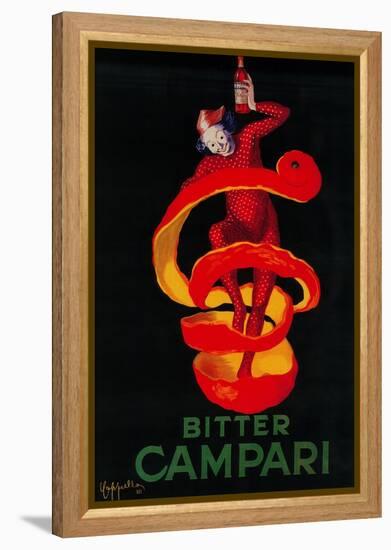 Bitter Campari Vintage Poster - Europe-Lantern Press-Framed Stretched Canvas