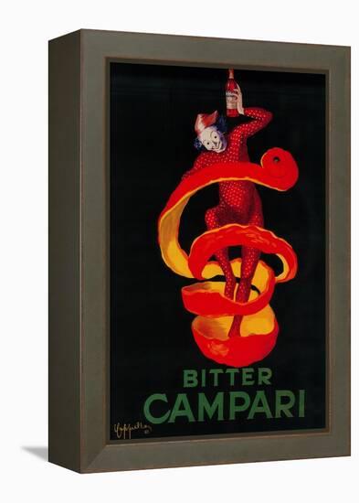 Bitter Campari Vintage Poster - Europe-Lantern Press-Framed Stretched Canvas