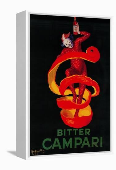 Bitter Campari Vintage Poster - Europe-Lantern Press-Framed Stretched Canvas