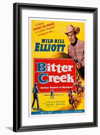 Bitter Creek, Bill Elliott, 1954-null-Framed Art Print