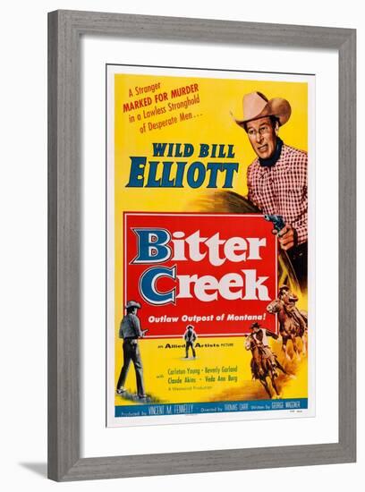 Bitter Creek, Bill Elliott, 1954-null-Framed Art Print