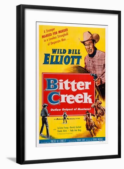 Bitter Creek, Bill Elliott, 1954-null-Framed Art Print