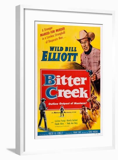 Bitter Creek, Bill Elliott, 1954-null-Framed Art Print