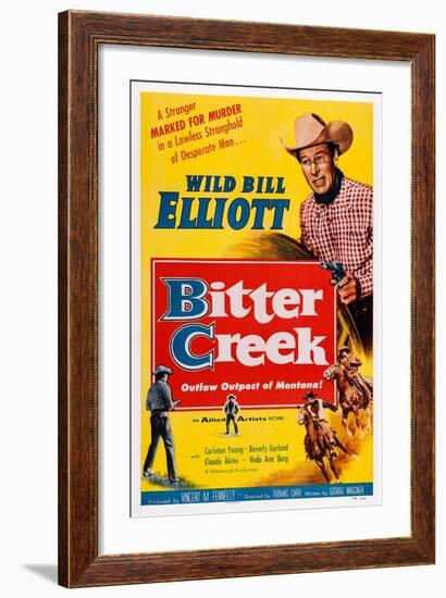 Bitter Creek, Bill Elliott, 1954-null-Framed Art Print