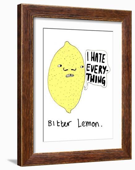 Bitter Lemon-null-Framed Art Print