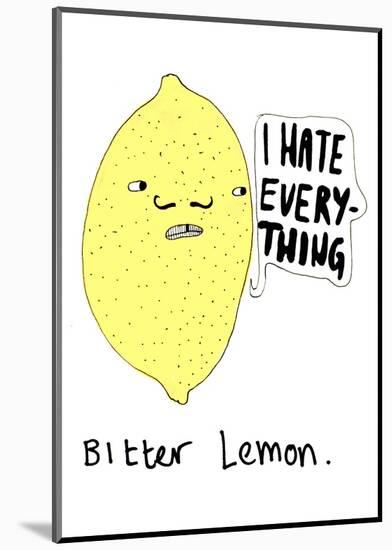 Bitter Lemon-null-Mounted Giclee Print