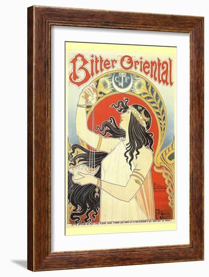 Bitter Oriental-Alphonse Mucha-Framed Art Print