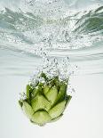 Water Splashing Daisy-Biwa-Laminated Photographic Print
