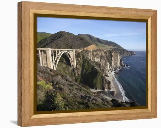 Bixby Bridge, Along Highway 1 North of Big Sur, California, United States of America, North America-Donald Nausbaum-Framed Premier Image Canvas