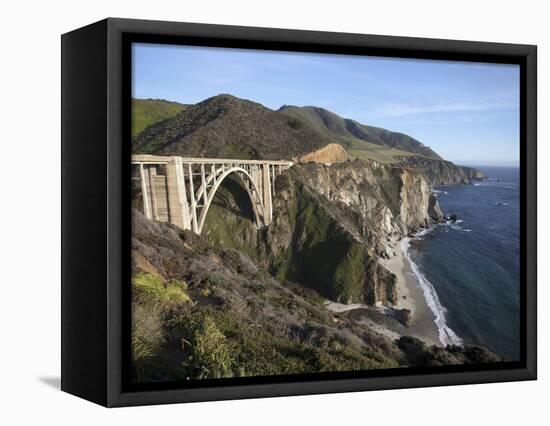 Bixby Bridge, Along Highway 1 North of Big Sur, California, United States of America, North America-Donald Nausbaum-Framed Premier Image Canvas
