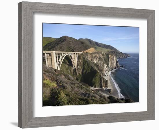 Bixby Bridge, Along Highway 1 North of Big Sur, California, United States of America, North America-Donald Nausbaum-Framed Photographic Print