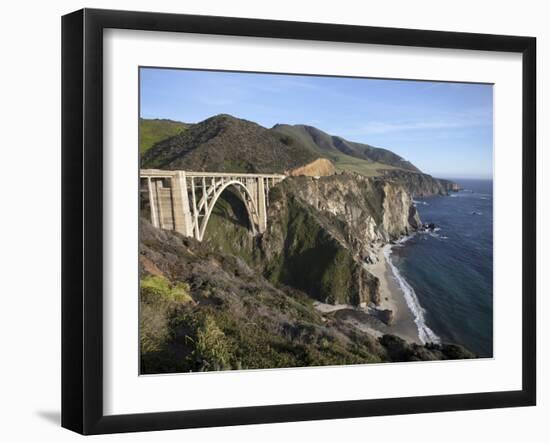 Bixby Bridge, Along Highway 1 North of Big Sur, California, United States of America, North America-Donald Nausbaum-Framed Photographic Print