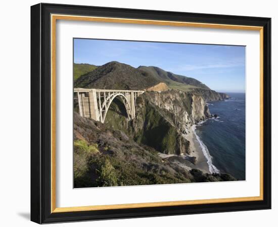 Bixby Bridge, Along Highway 1 North of Big Sur, California, United States of America, North America-Donald Nausbaum-Framed Photographic Print