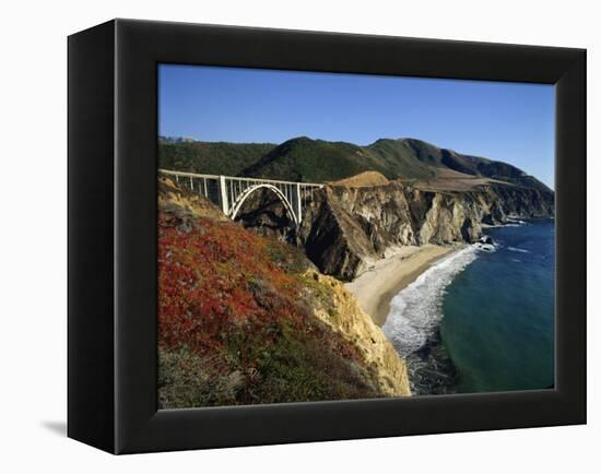 Bixby Bridge, Big Sur, California, USA-Steve Vidler-Framed Premier Image Canvas