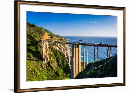 Bixby Creek Bridge, in Big Sur, California.-Jon Bilous-Framed Photographic Print