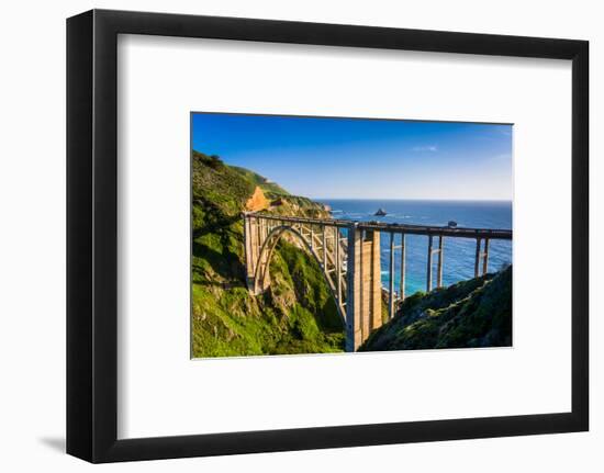 Bixby Creek Bridge, in Big Sur, California.-Jon Bilous-Framed Photographic Print