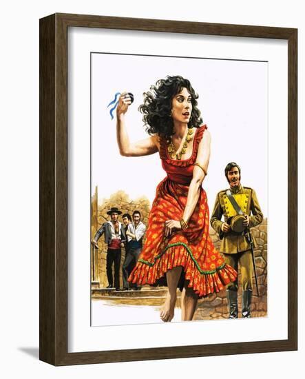 Bizet's Carmen-Roger Payne-Framed Giclee Print