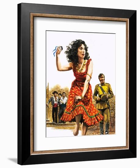 Bizet's Carmen-Roger Payne-Framed Giclee Print