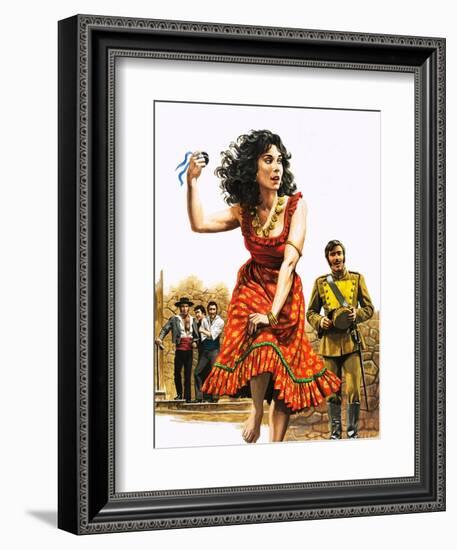 Bizet's Carmen-Roger Payne-Framed Giclee Print