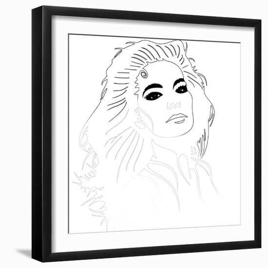 Bjork-Logan Huxley-Framed Art Print