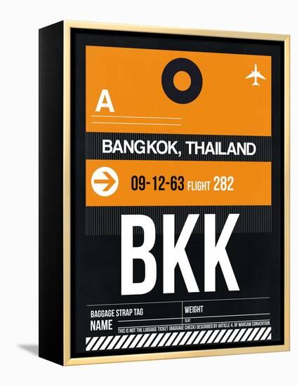BKK Bangkok Luggage Tag I-NaxArt-Framed Stretched Canvas