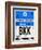 BKK Bangkok Luggage Tag II-NaxArt-Framed Art Print