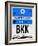 BKK Bangkok Luggage Tag II-NaxArt-Framed Art Print