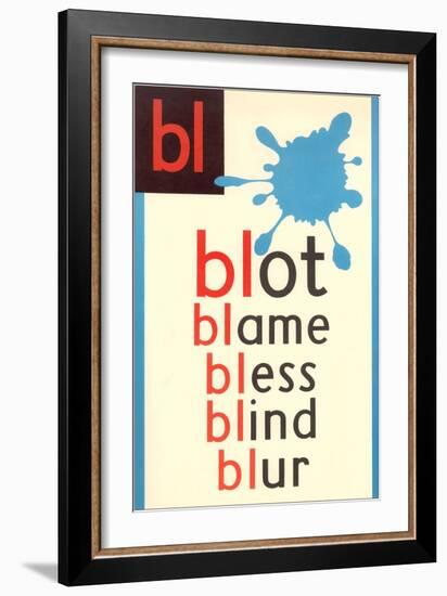 BL for Blot-null-Framed Premium Giclee Print