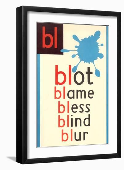 BL for Blot-null-Framed Premium Giclee Print