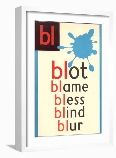 BL for Blot-null-Framed Premium Giclee Print