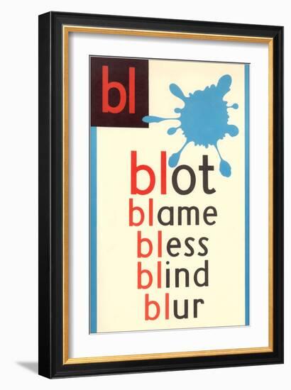 BL for Blot-null-Framed Premium Giclee Print