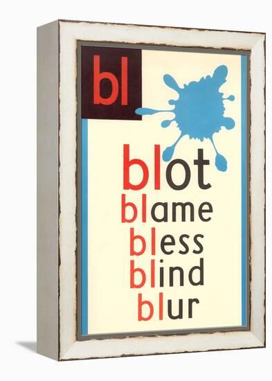 BL for Blot-null-Framed Stretched Canvas