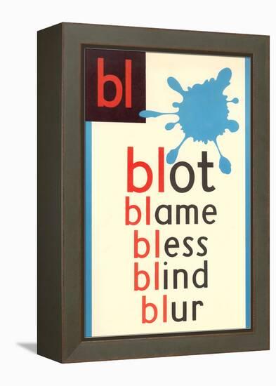 BL for Blot-null-Framed Stretched Canvas