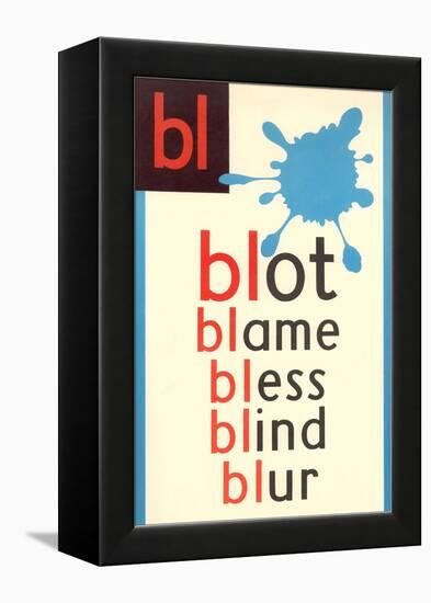 BL for Blot-null-Framed Stretched Canvas