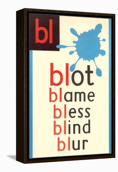 BL for Blot-null-Framed Stretched Canvas