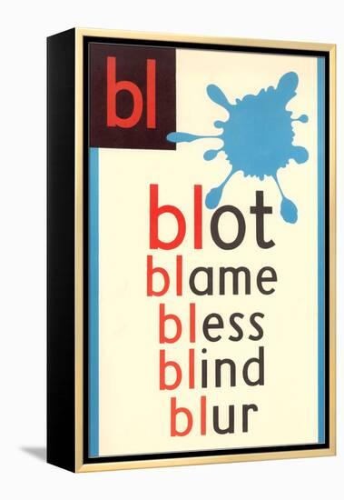 BL for Blot-null-Framed Stretched Canvas