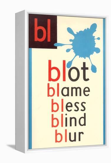 BL for Blot-null-Framed Stretched Canvas