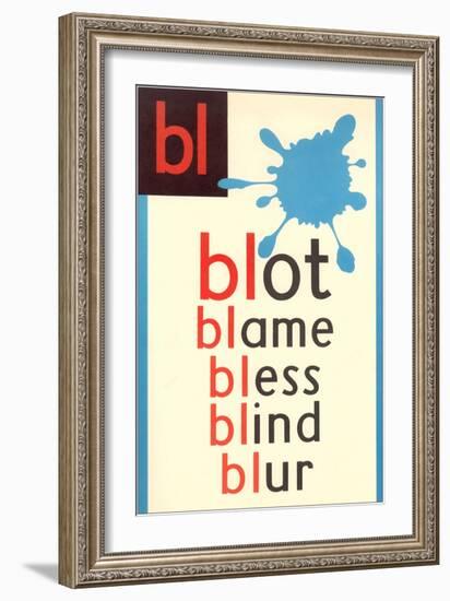 BL for Blot-null-Framed Art Print