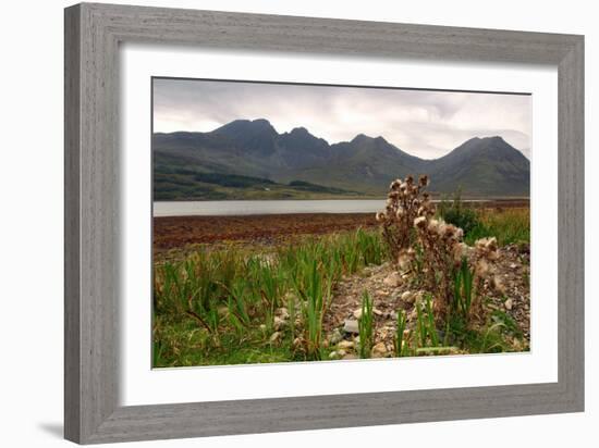 Bla Bheinn across Loch Slapin, Skye, Highland, Scotland-Peter Thompson-Framed Photographic Print