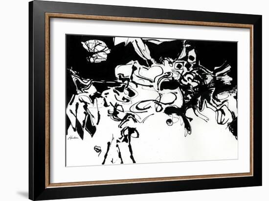 Black 3-Diane Lambin-Framed Art Print