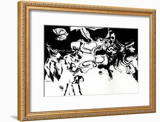 Black 3-Diane Lambin-Framed Art Print