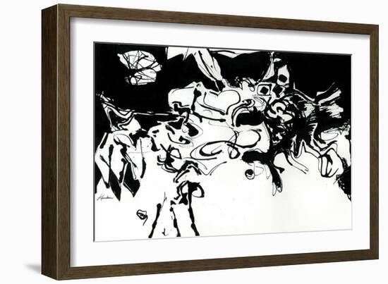 Black 3-Diane Lambin-Framed Art Print