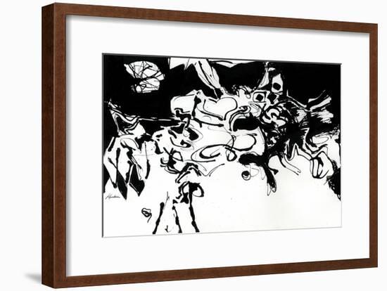 Black 3-Diane Lambin-Framed Art Print