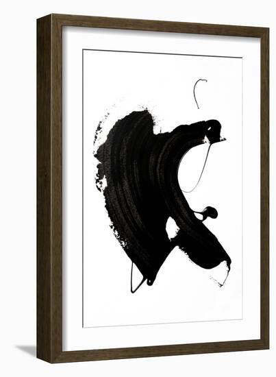 Black abstract Stroke-Unknown Uplusmestudio-Framed Giclee Print
