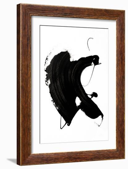 Black abstract Stroke-Unknown Uplusmestudio-Framed Giclee Print