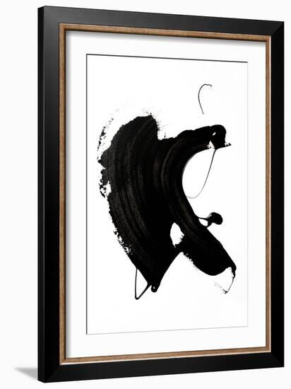 Black abstract Stroke-Unknown Uplusmestudio-Framed Giclee Print