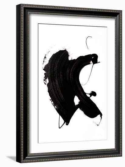 Black abstract Stroke-Unknown Uplusmestudio-Framed Giclee Print
