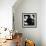 Black abstract with objects-Hyunah Kim-Framed Art Print displayed on a wall