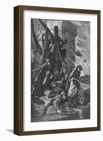 Black Agnes at the Siege of Dunbar, 1338-Charles S Ricketts-Framed Giclee Print